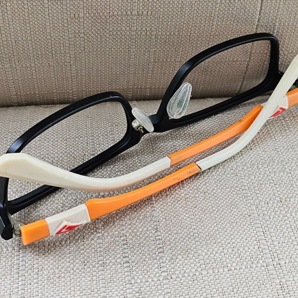 Men Eyeglasses Multi Color Frame Black/Orange Tone Glasses 52[]16 140 - Picture 7 of 9